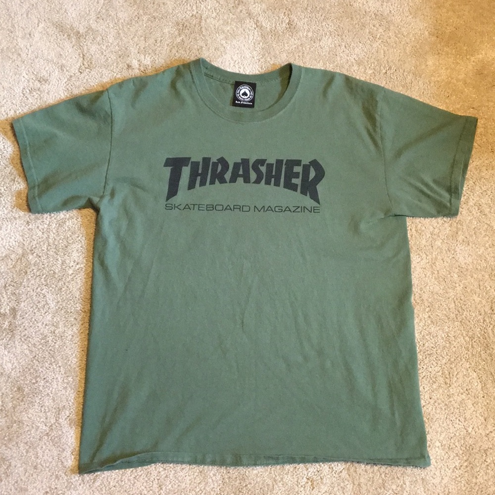 Army green Thrasher Teeshirt